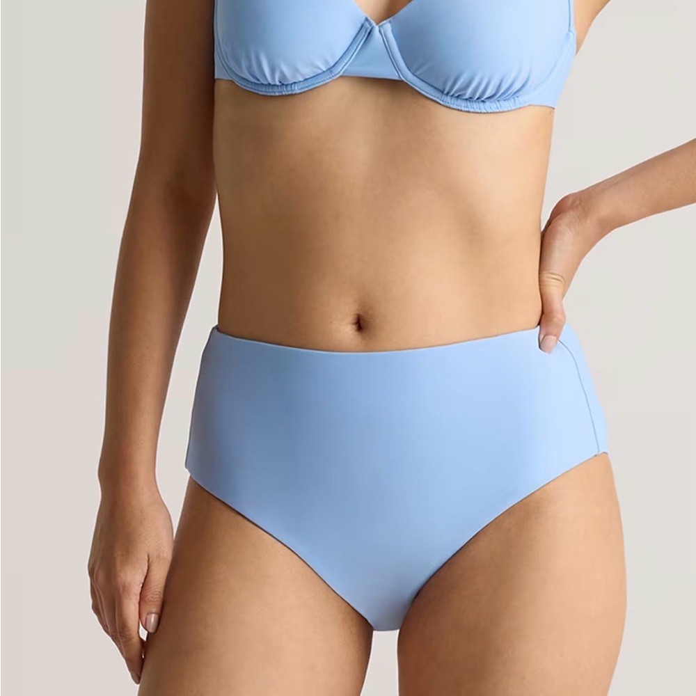 Quince Italian High-rise Bikini Bottoms L